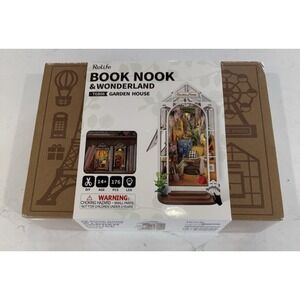 Rolife Book Nook &Wonderland Garden House DIY Mini Dollhouse Shelf Insert NIB